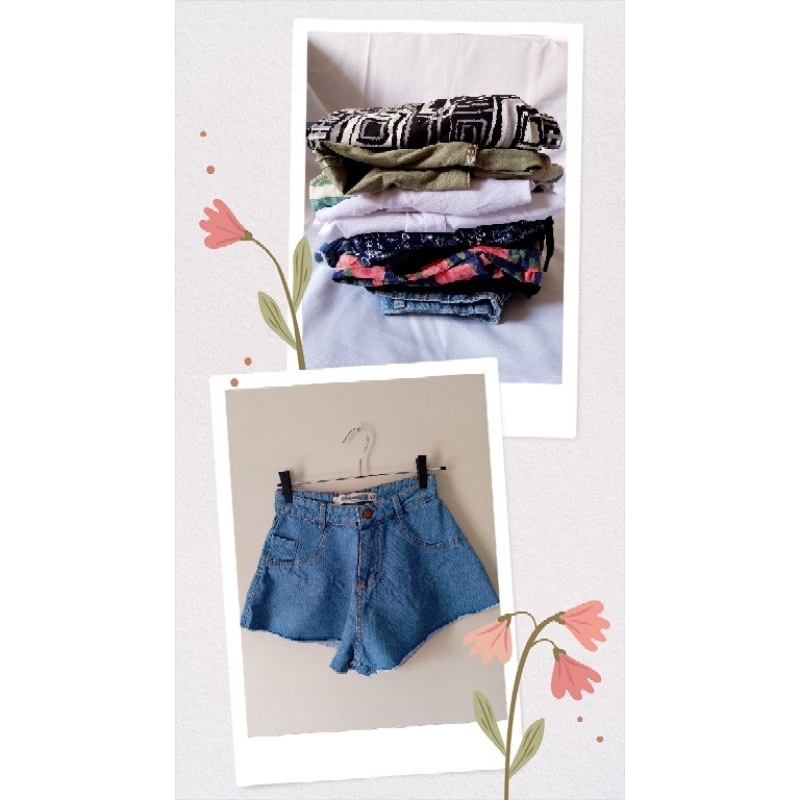 Lote de roupas femininas para brechó ( Moda brechó usado)