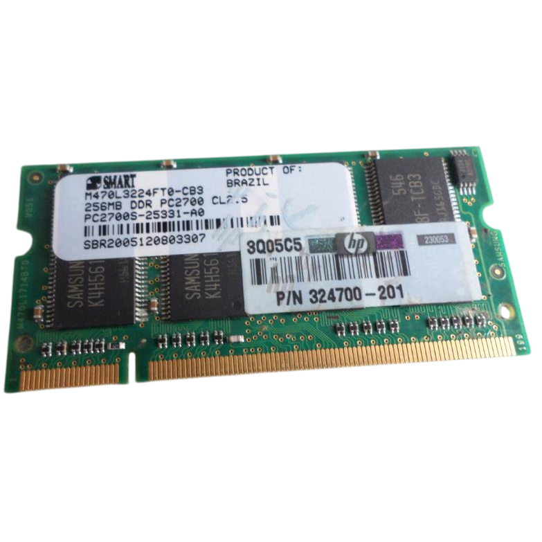 Memoria Smart HP para Notebook DDR 256MB PC2700s-25331-A0