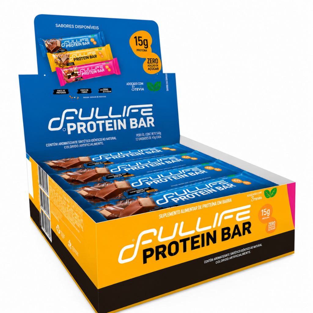 Barra de Proteína FullLife Protein Bar 15g Proteína por Barra