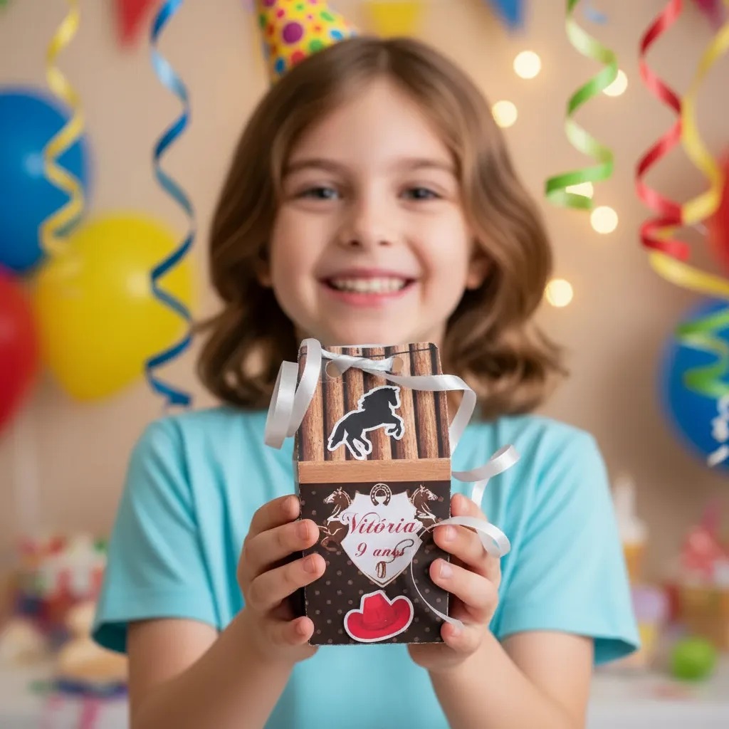 15 Caixinhas Boiadeira Cowgirl Lembrancinhas Personalizadas Festa Aniversário Infantil - envio rápido