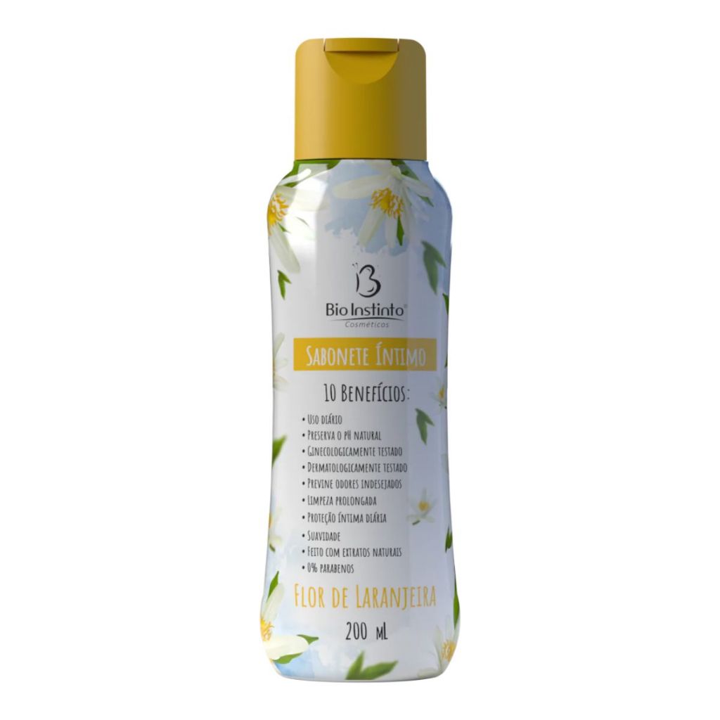 Sabonete Líquido Íntimo 10 Beneficios Flor de Laranjeira 200ml - Bio Instinto