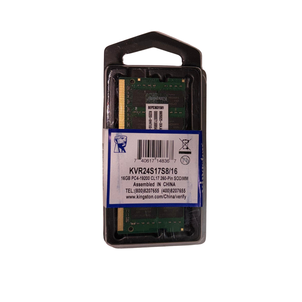 Memória RAM para Notebook DDR4 16GB 2400MHz Kingston - KVR24S17S8/16