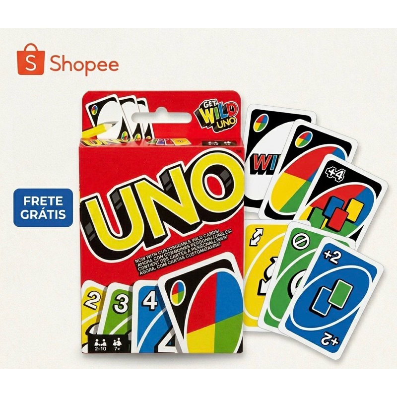 Jogo UNO Baralho Completo + Frete Rápido + Pronta Entrega - Prenda Brindes