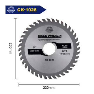 Disco Lamina Serra Circular 9 Pol 230mm Videa Corte Preciso Madeira