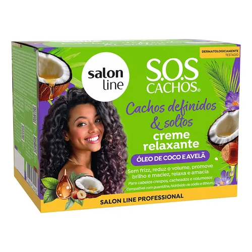 KIT Creme Relaxante Óleo de Coco e Óleo de Avelã 200gr Salon Line
