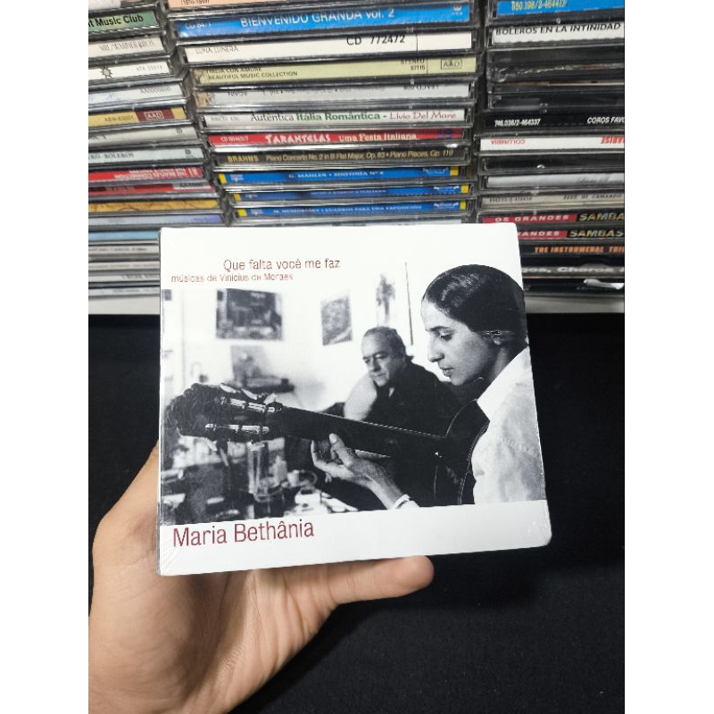 CD QUE FALTA VOCÊ ME FAZ - MARIA BETHÂNIA - CD MÚSICA DE VINICIUS MORAES - CD Usado conservado - REF:CD 3006