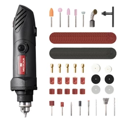 Mecolour Mini Retifica Profissional 260w 231 Peças Multiuso 260w+câmbio De 6 Marchas