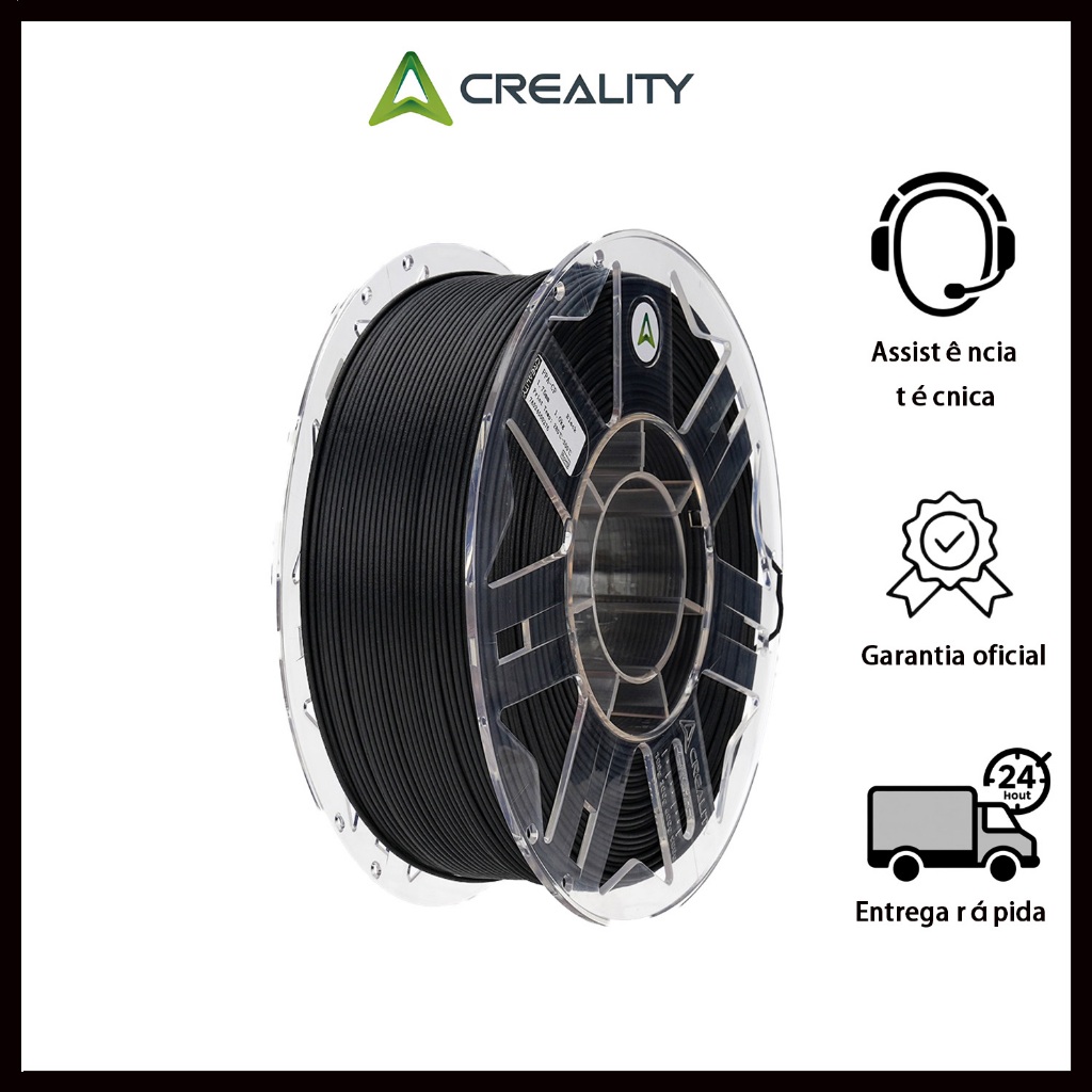 Creality Filamento de Fibra de Carbono PPA-CF / PAHT-CF 1.75mm 1KG –Original Creality