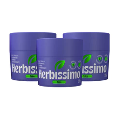 Kit Desodorante Em Creme Antitranspirante Herbíssimo Talco (3 unidades)