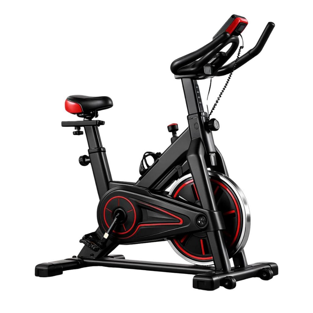 Bicicleta Bike Ergométrica Spinning 6kg Ahead Sports Silenciosa Ajustável Suporta 120kg Monitor LCD Treino em Casa