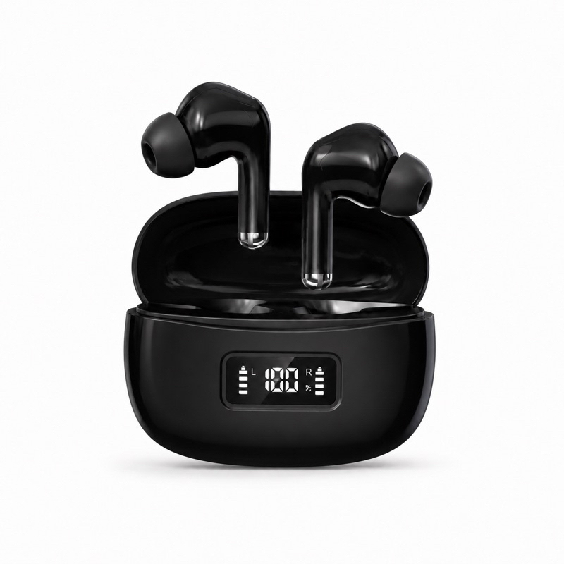 Fone Sem Fio Bluetooth 5.4 TWS 16h de Bateria com Display LED Cancelamento de Ruído KinGo