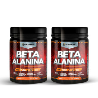Kit Beta Alanina 1kg 100% Pura Importada - Soldiers Nutrition