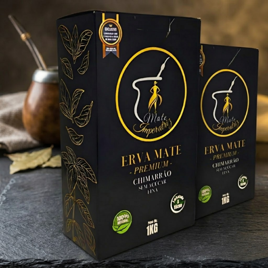 Erva Mate Mate Kit 2 Imperatriz 1kg Sem Açúcar Natural Tradicional Sem Sabor Clássica