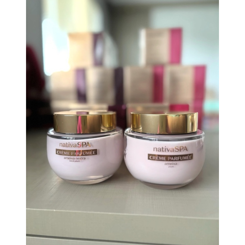 Lançamento Crème Parfumèe Ultra Perfumado Nativa Spa: Ameixa 200g + Ameixa Negra 200g O Boticario