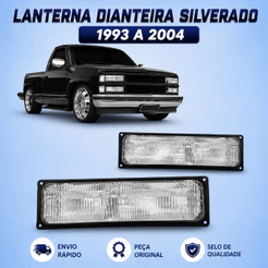 Lanterna Dianteira Silverado ANO 1993 A 2004 Cristal Inferior