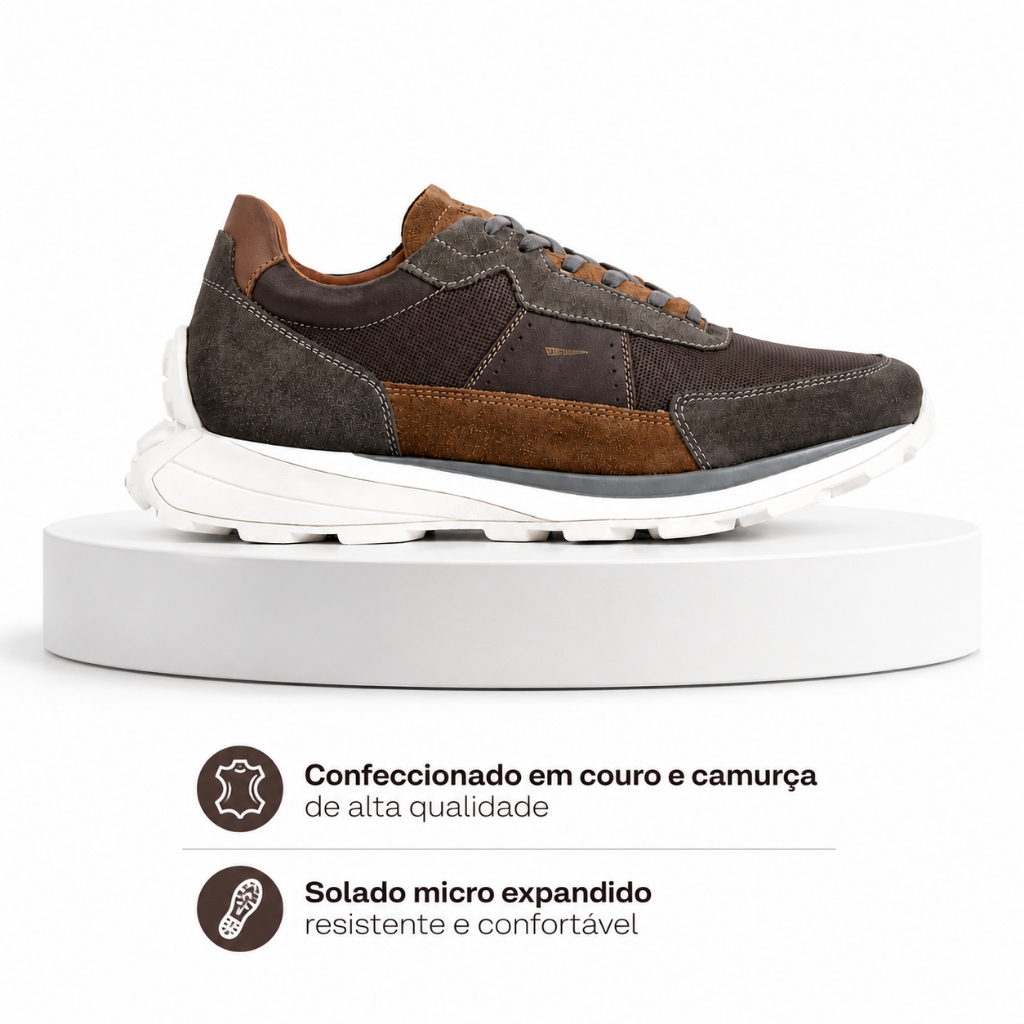 Sapatenis Ferracini Couro Sneaker