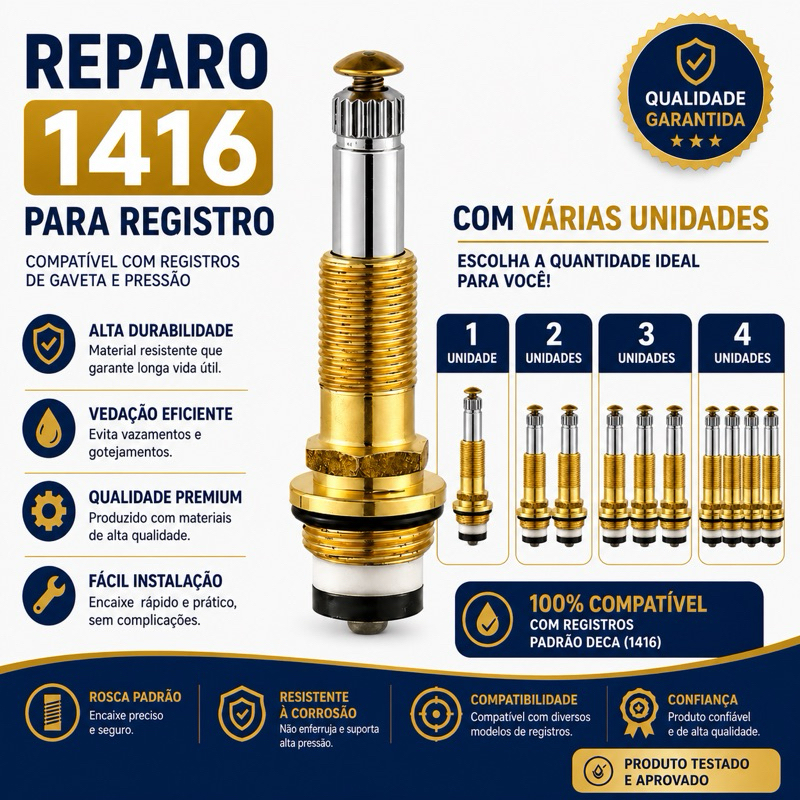 Reparo 1416  de Registro de Pressão 3/4
