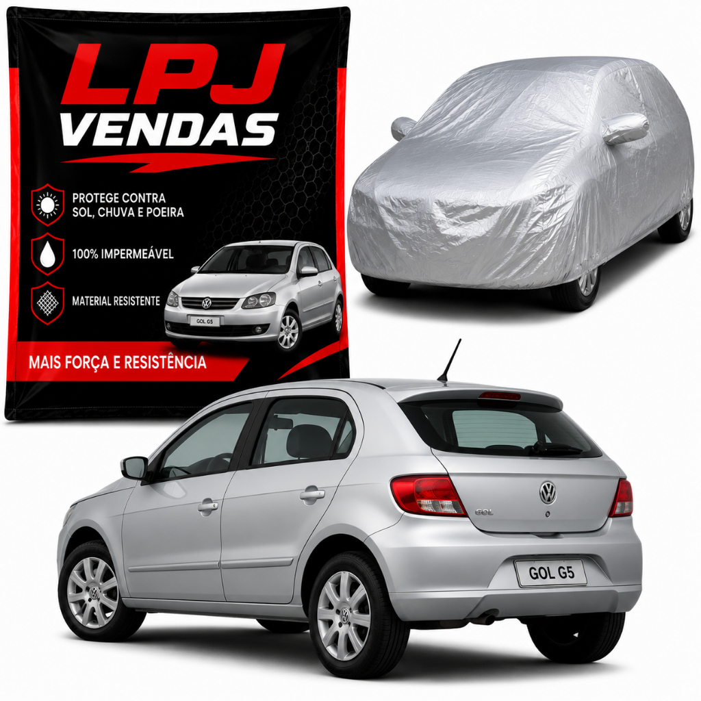 Capa De Cobrir Carro Com Forro 100% Impermeável Protege Sol Chuva Poeira Anti-UV P M G