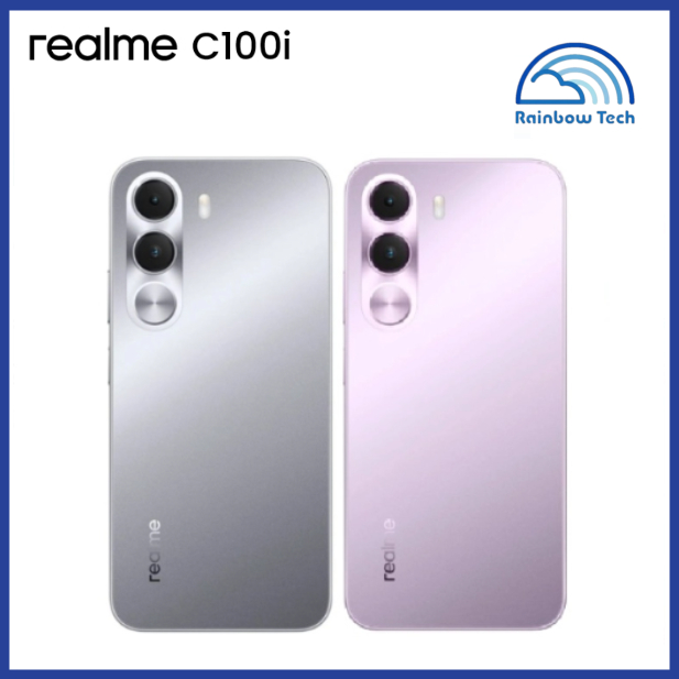 Smartphone Realme C100i 256GB / 128GB 4GB RAM Dual SIM NFC Tela 6.8" - Roxo; Cinza