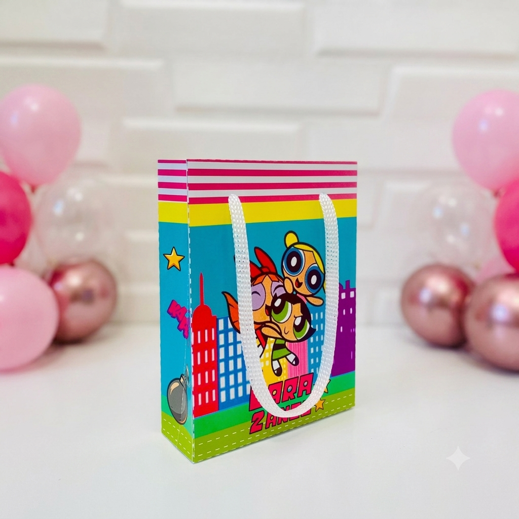Sacolinha P As Meninas Super Poderosas Personalizados / Lembrancinha de Festa / Aniversário
