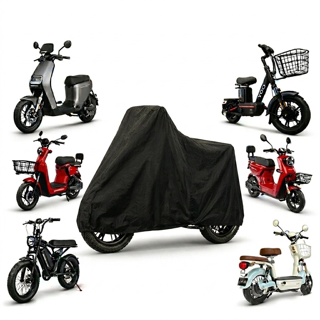 Capa Cobrir  Bicicleta Bike Eletrica Moto Anti Risco Impermeavel-Proteçao Universal Moto Scoot