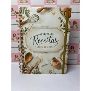CADERNO DE RECEITAS PERSONALIZADO TAMANHO A5 100 FOLHAS