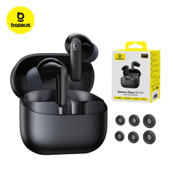Fone De Ouvido Sem Fio Baseus BP1 NC ANC 41Horas de Música Bluetooth 6.0 Portátil IP55 Resistente Suor e Poeira