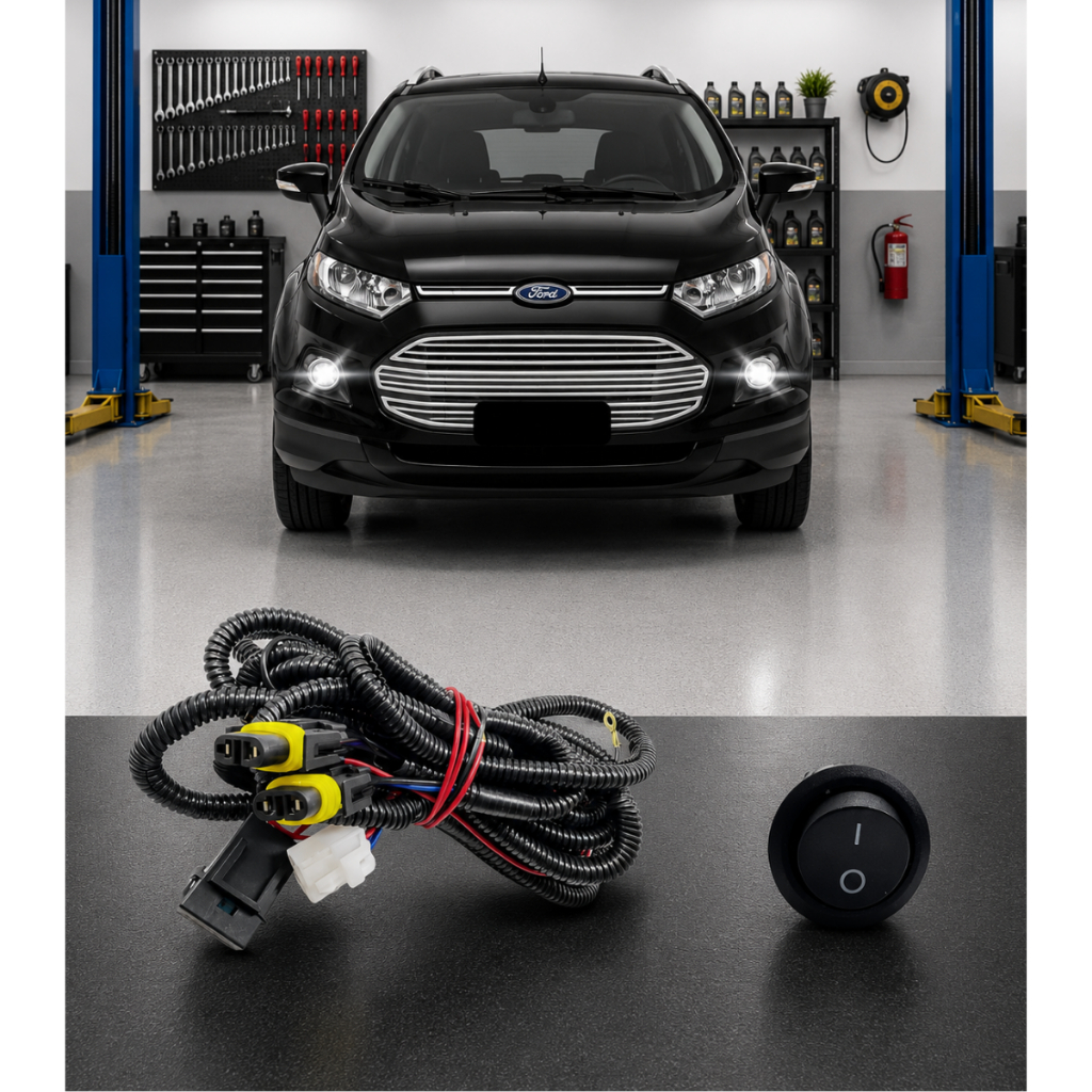 Chicote Completo Farol De Milha EcoSport Todos