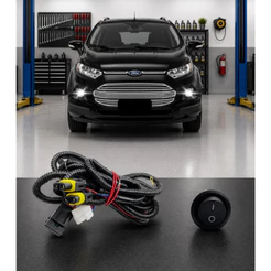 Chicote Completo Farol De Milha EcoSport Todos
