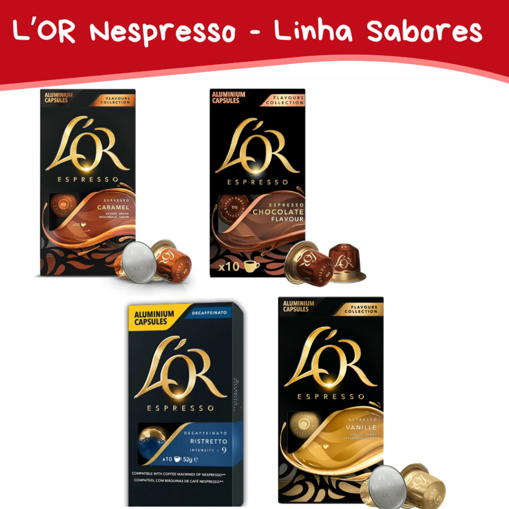 Capsulás de Café L'ór Nespresso Com Sabor