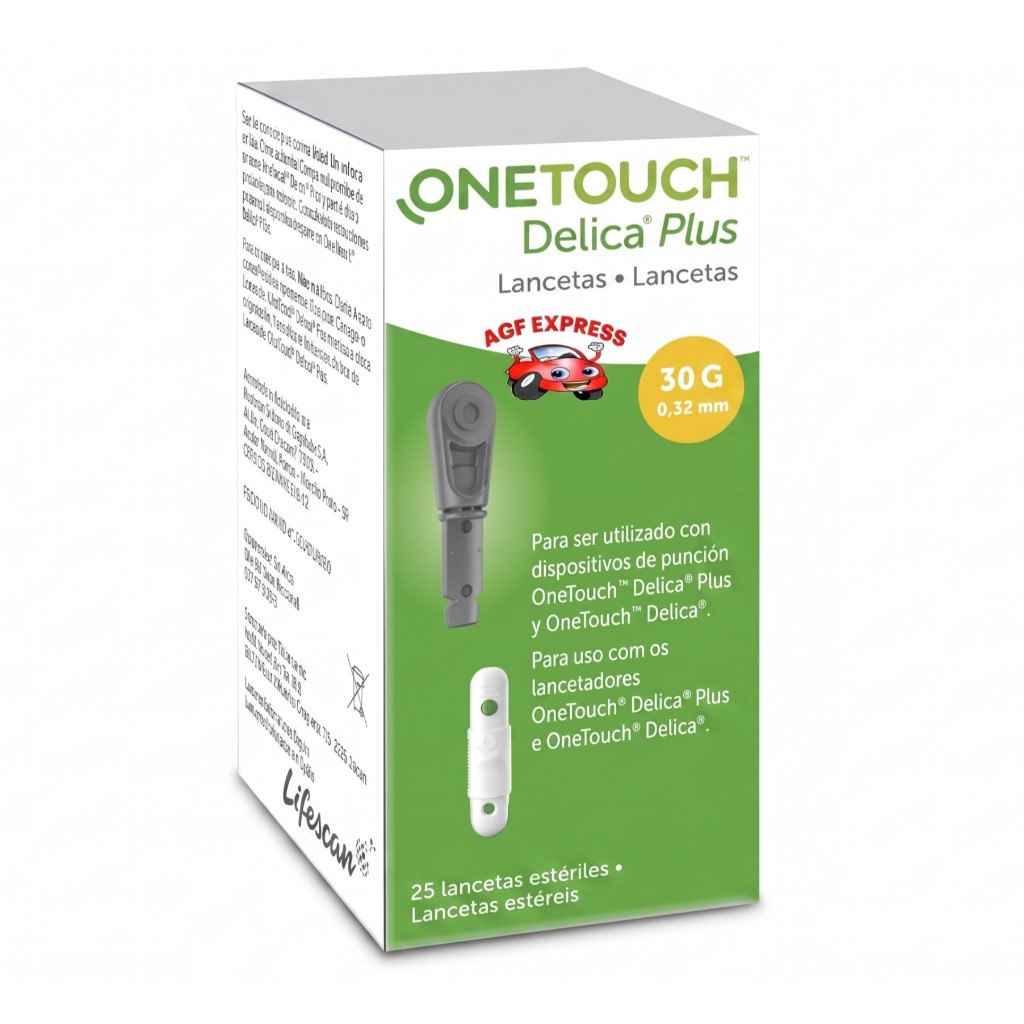 Lancetas One Touch Delica Plus (caixa com 25 unidades)