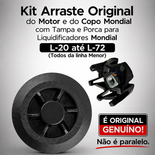 Kit de Arrastes Original para Liquidificador Mondial Power Vitamix Easy Power Premium e Dinâmico