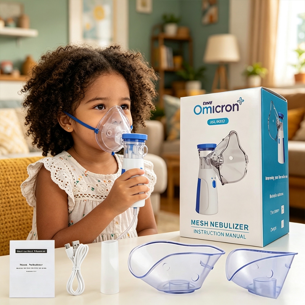 Nebulizador Portátil Recarregável | Inalador Silencioso para Crianças e Adultos -N11