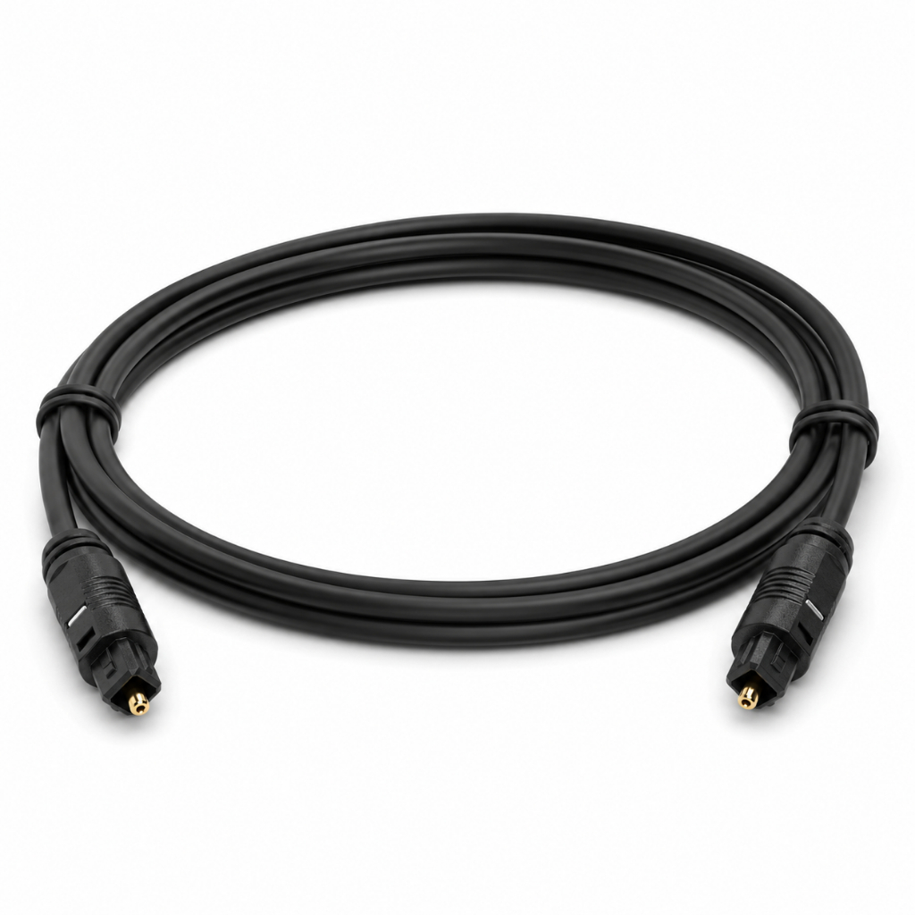 Cabo Óptico Toslink de Áudio Digital SPDIF para TV Soundbar Home Theater Som Surround 5.1 HD Conector De Ouro DVD Player