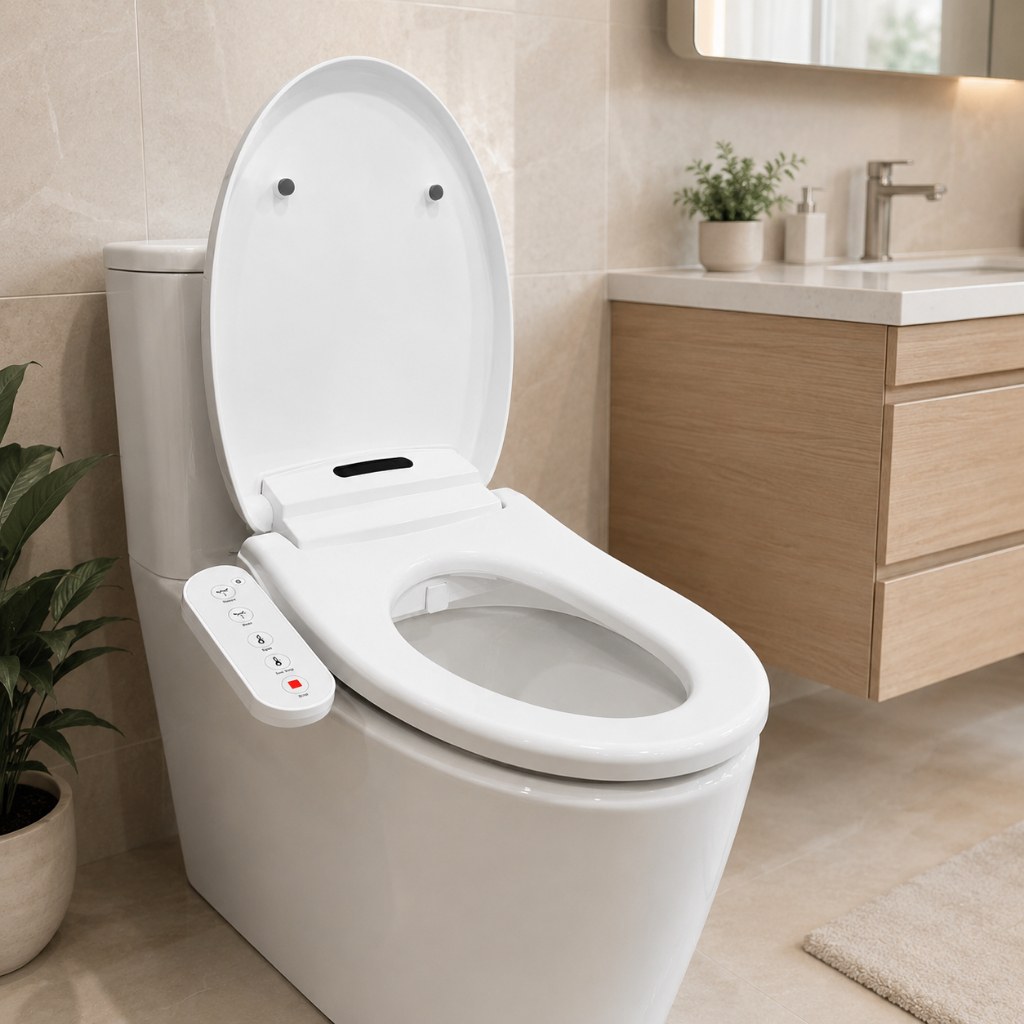 Assento Tampa Inteligente para Privada Vaso Sanitário Bidê Elétrico com Massagem Banheiro Luxo