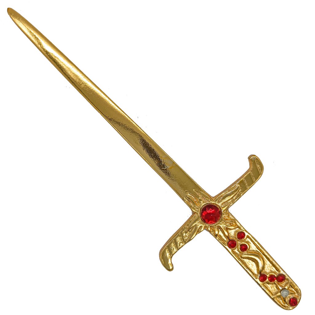 Mini Punhal Cigano Espadinha C/ Cristal P/ Assentamento Dourado