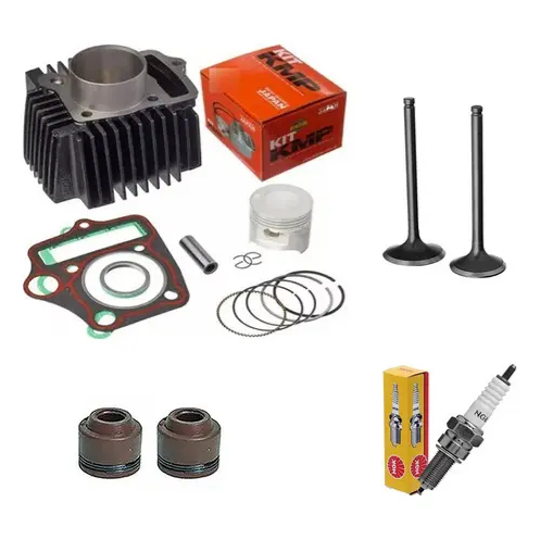 Kit Cilindro Motor Kmp Valvulas Vela Biz C 100 1998 A 2005