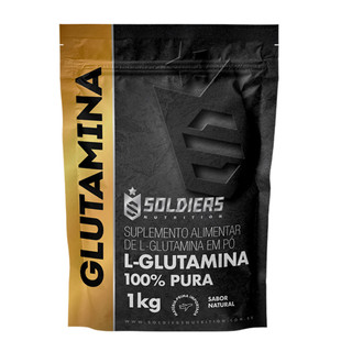 L-Glutamina Suplemento Nutricional 100% Pura e Importada - Soldiers Nutrition Aminoácido Recuperação Muscular