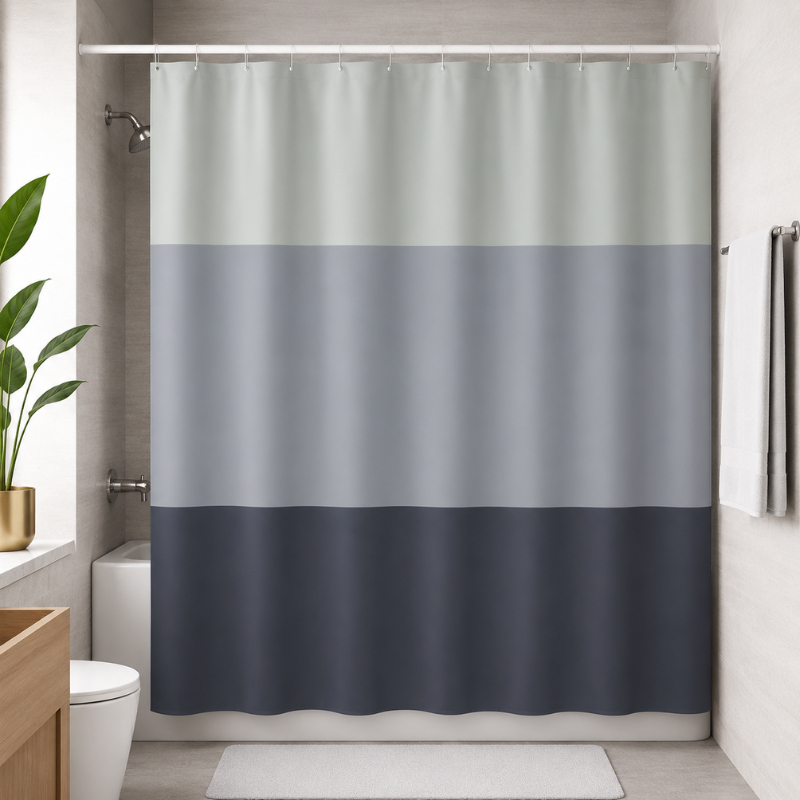 Cortina para box banheiro estampada AntiMofo Resistente PVC 1,70x1,70cm Estampada |3997| Pronta Entrega