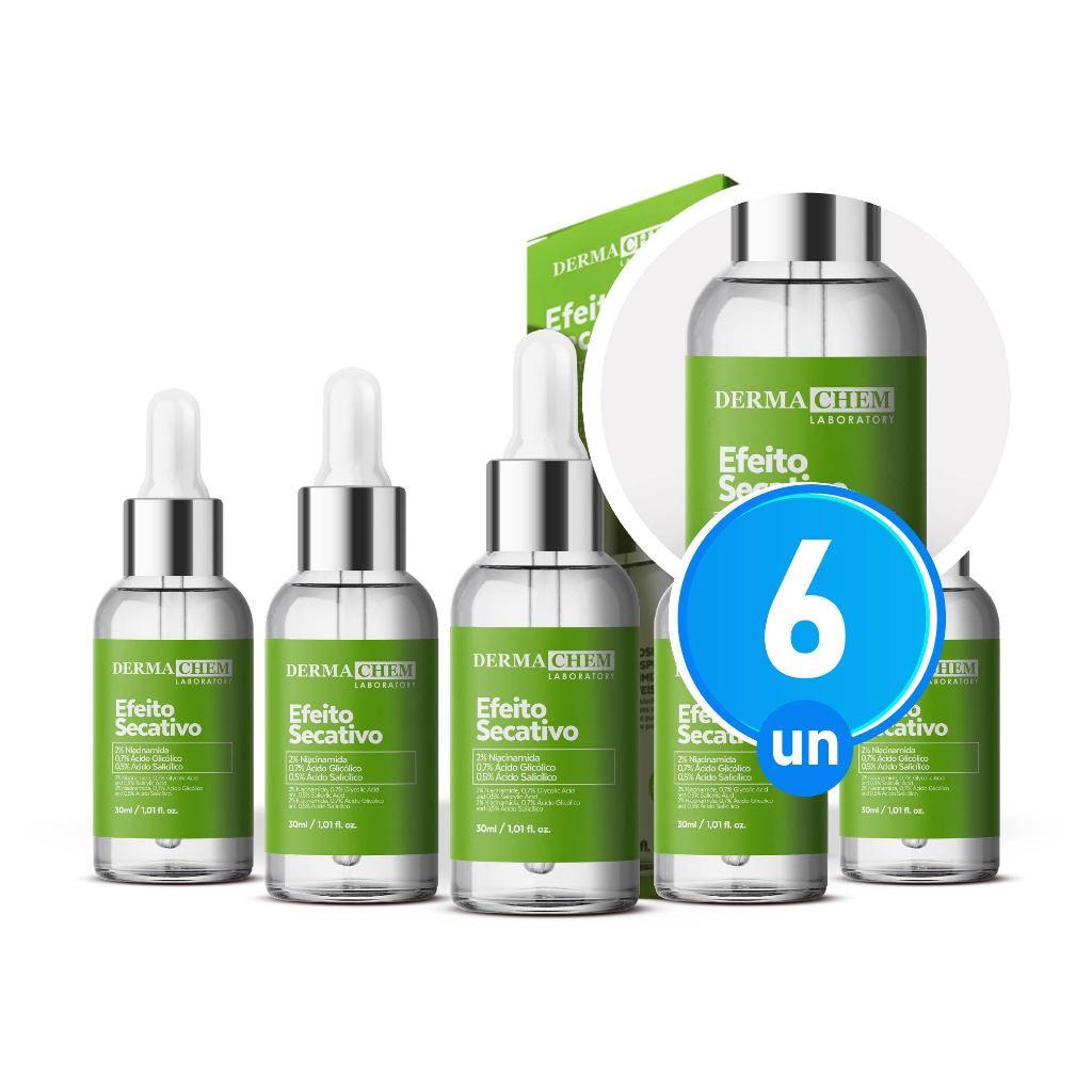 Kit 6 Sérum Efeito Secativo 30ml Dermachem