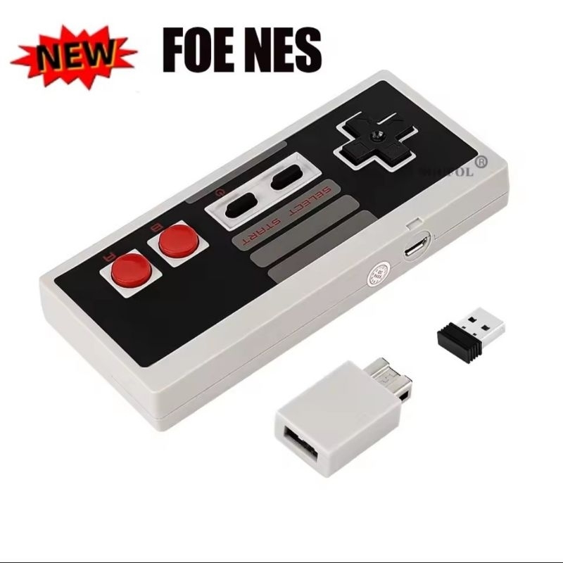 Controle  Nes Classic Edition Mini 2.4g wireless – PC / Nintendo switch