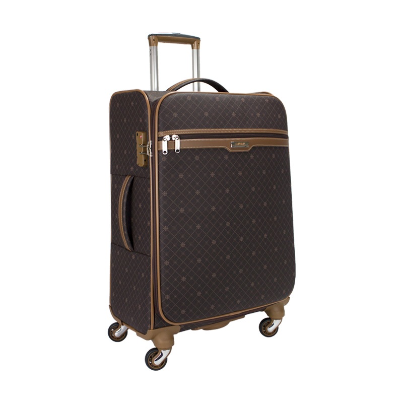 Mala de Viagem Média 23kg Munique Café 70cm com giro 360º