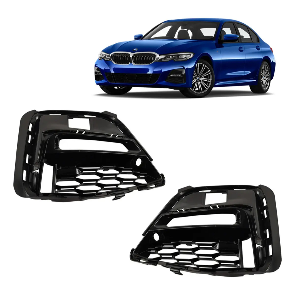 Par Grade Moldura Farol Milha Bmw 320i 330i G20 M Sport 2019 2020 2021 2022 Novo