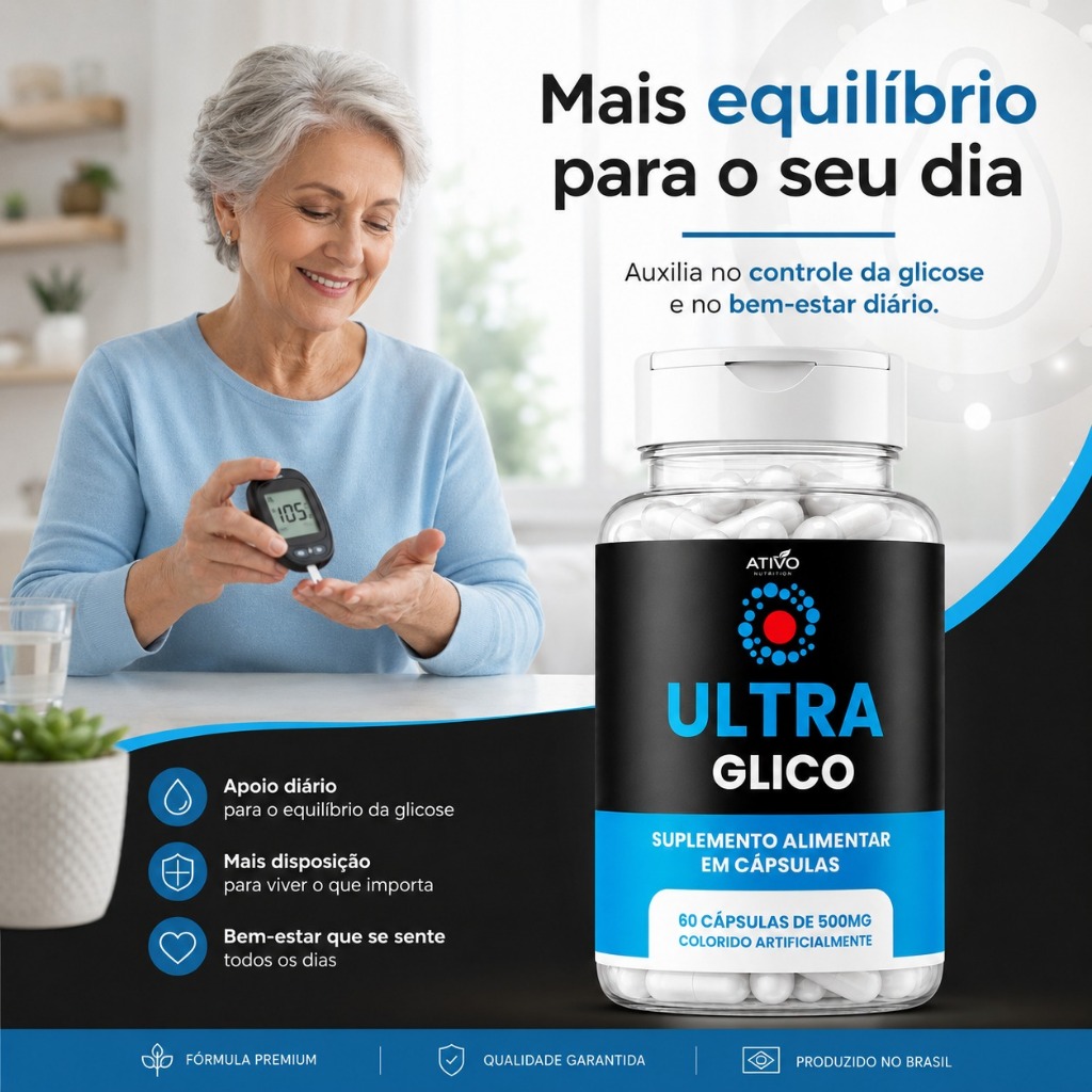 Ultra Glico | Ativo — Equilíbrio da Glicose e Bem-estar Diário - Envio imediato