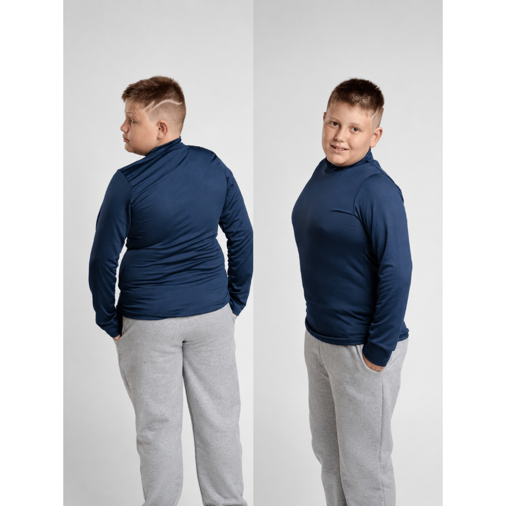 Blusa Térmica Sortida Ideal Para o Inverno Frio Gola Alta Proteção Bem Quentinha Peluciada Infantil