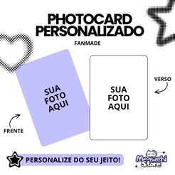 Photocard Personalizado Fanmade Kpop Anime Mangá Frente e Verso
