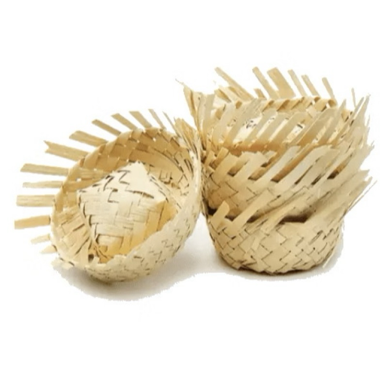 Kit Com 10 Mini Chapéu de Palha Palha - Ideal para Festas Juninas, Decoração e Lembrancinhas
