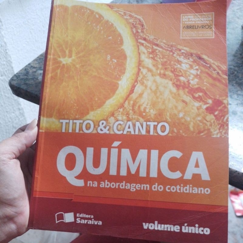 livro Química Tito e canto na abordagem do cotidiano