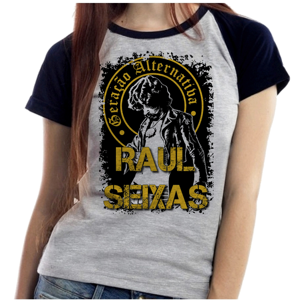 Baby Look Blusa Feminina ou Camiseta Unissex Raul Seixas rock musica cantor