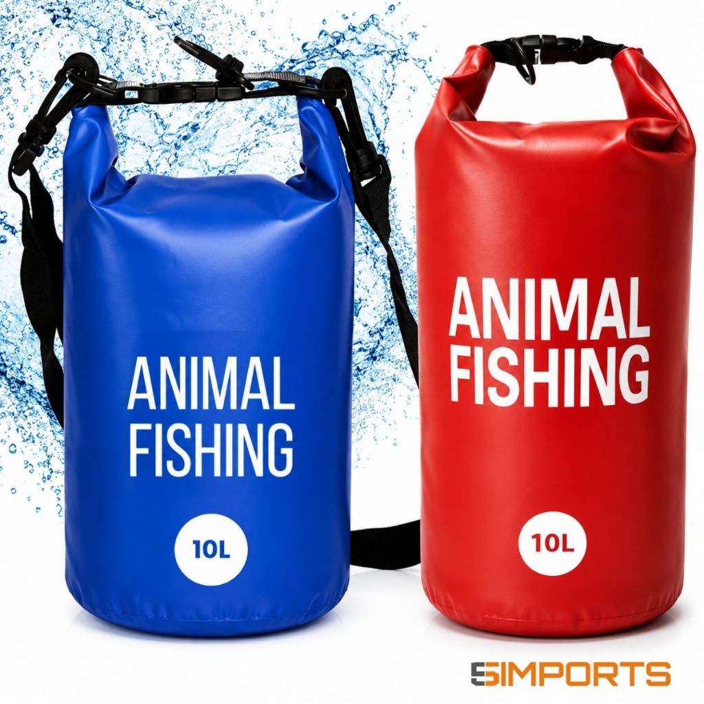 Bolsa Estanque Impermeável 10L Animal Fishing Saco Waterproof Camping Praia